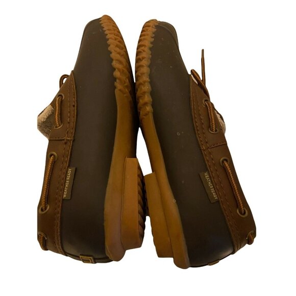 #3755 JBU GWEN WOMEN'S 8M TAN & BROWN LOW DUCK SHOES RAIN WEATHER READY - Picture 3 of 10